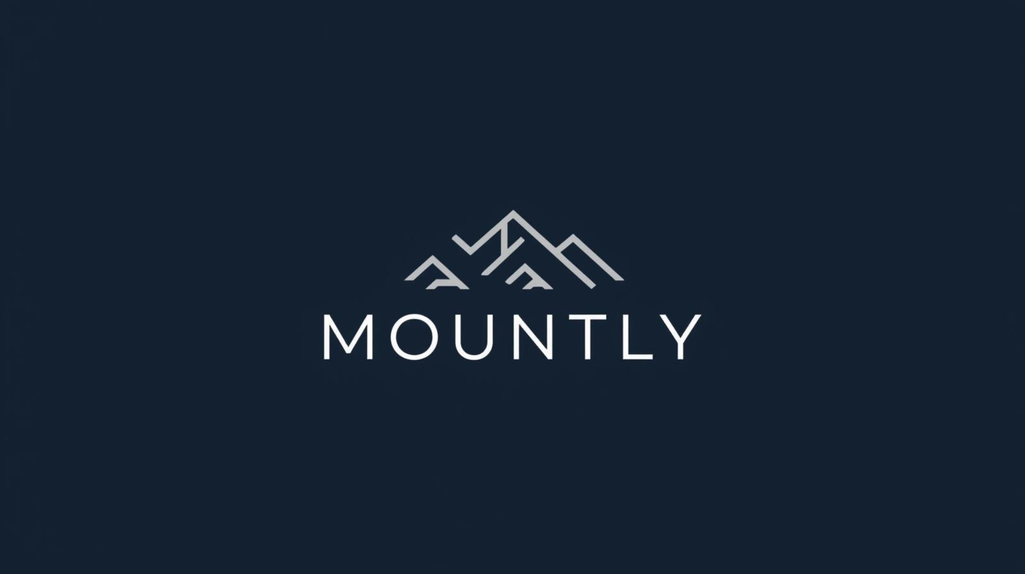 Mountly logo on a dark background